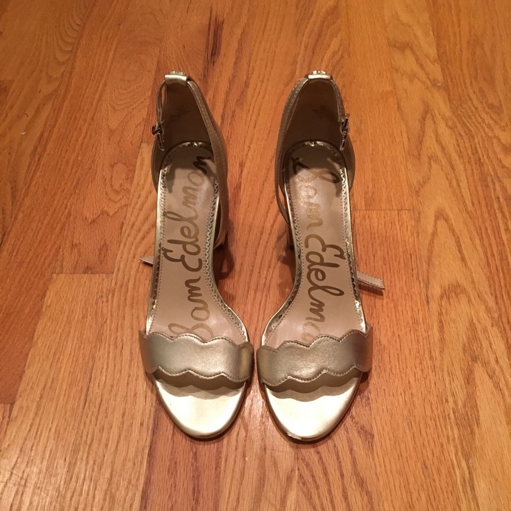 Beautiful Sam Edelman Odila heeled sandal in gold